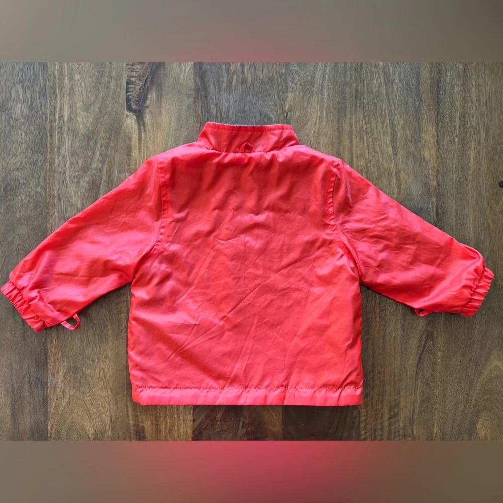 OshKosh B’gosh‎ orange gray fleece reversible jacket baby kids size 18m